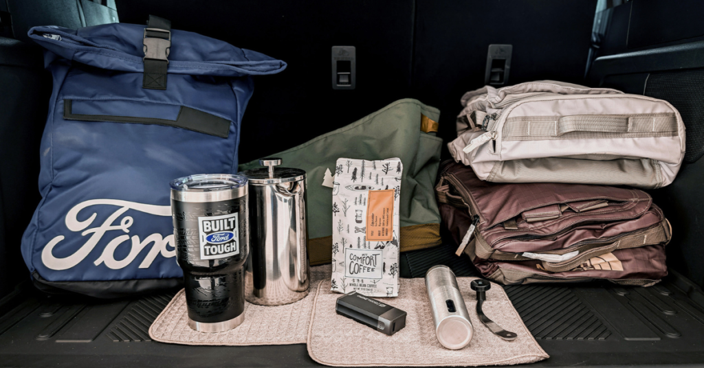 Organized travel packing checklist with suitcase items