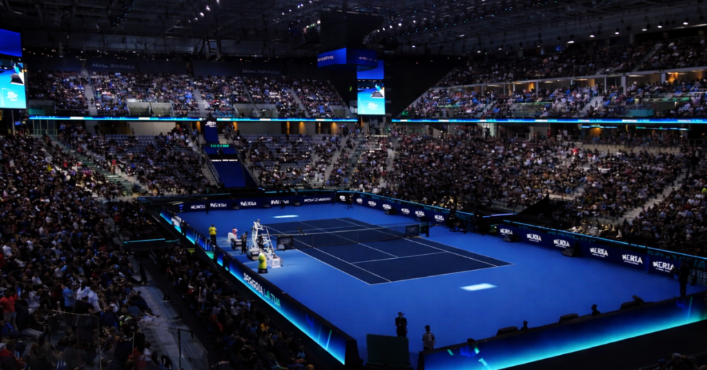 Stadium filled with fans during a major sports event