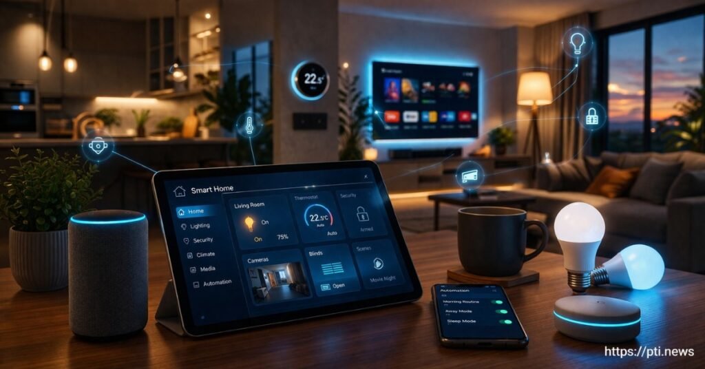 Smart home setup with automation devices and connected technology Smart Home Setup Tips
